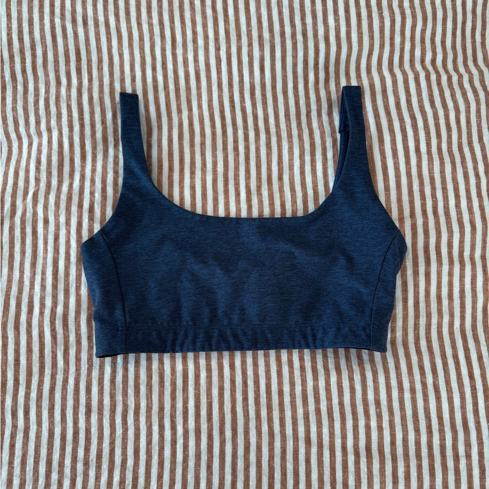 Outdoor Voices Navy Blue Double Time Women's Sports Bra